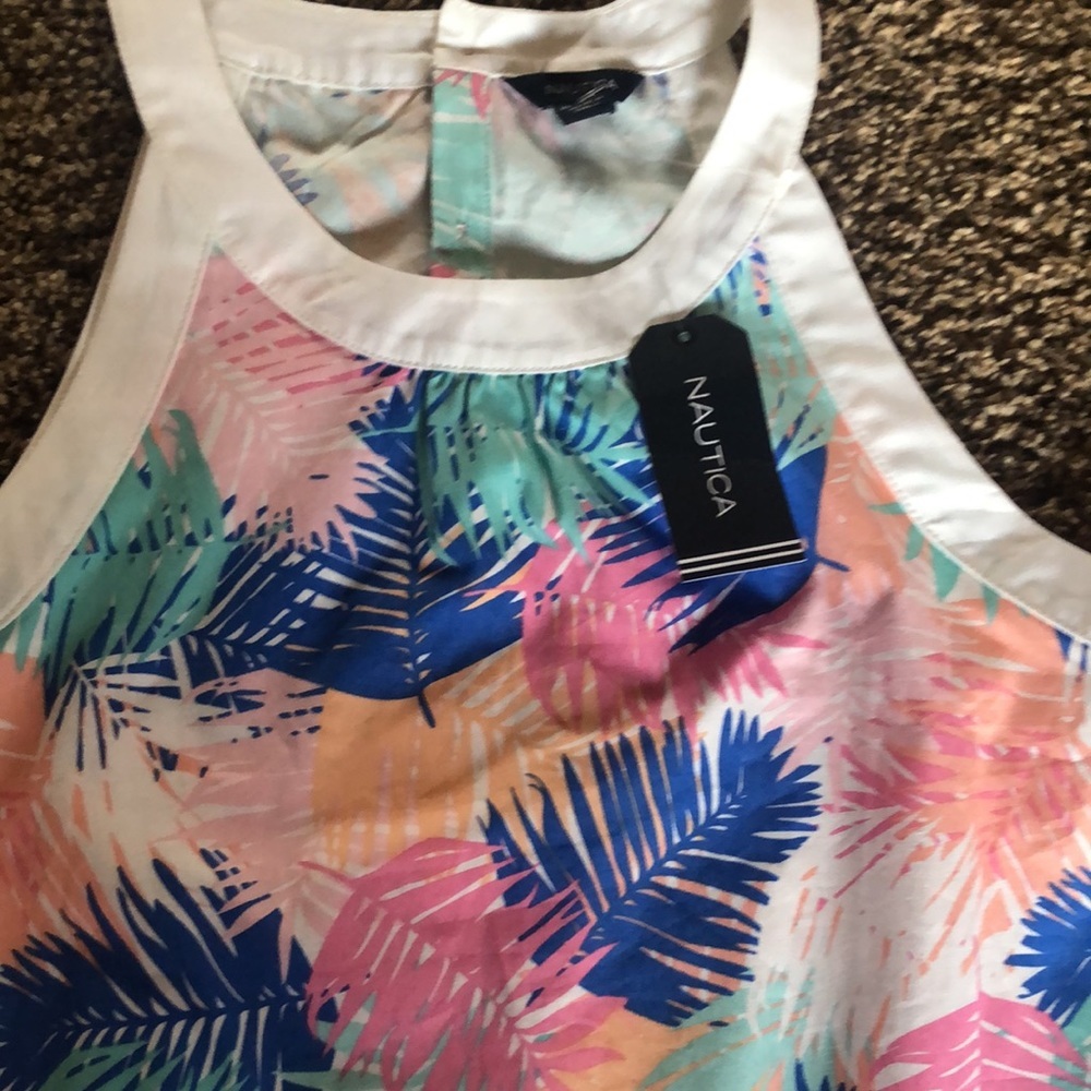Nautica size XL (16) Tropcial Summer Dress NEW - Picture 2 of 4